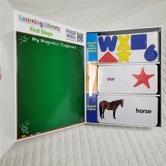 Learning Library First Steps Educational Set Letters Numbers Shapes Homeschool - Picture 2 of 9